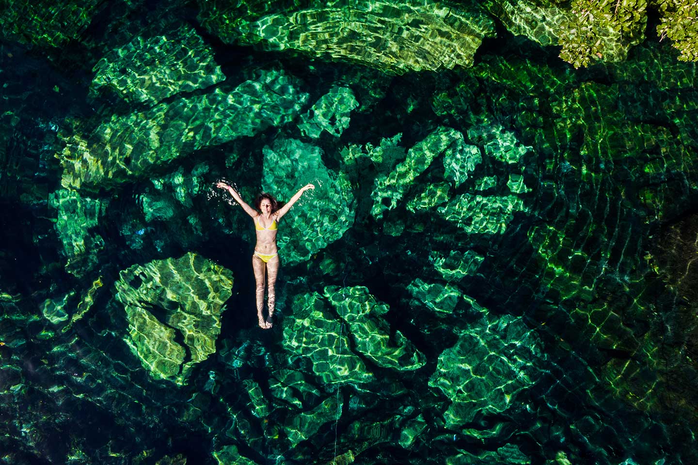 Nadar en cenotes