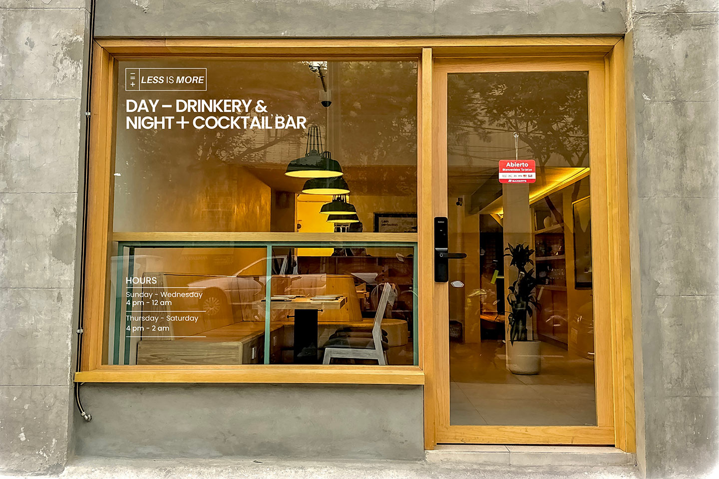 Less_is_more_fachada Less is more, nuevo bar CDMX