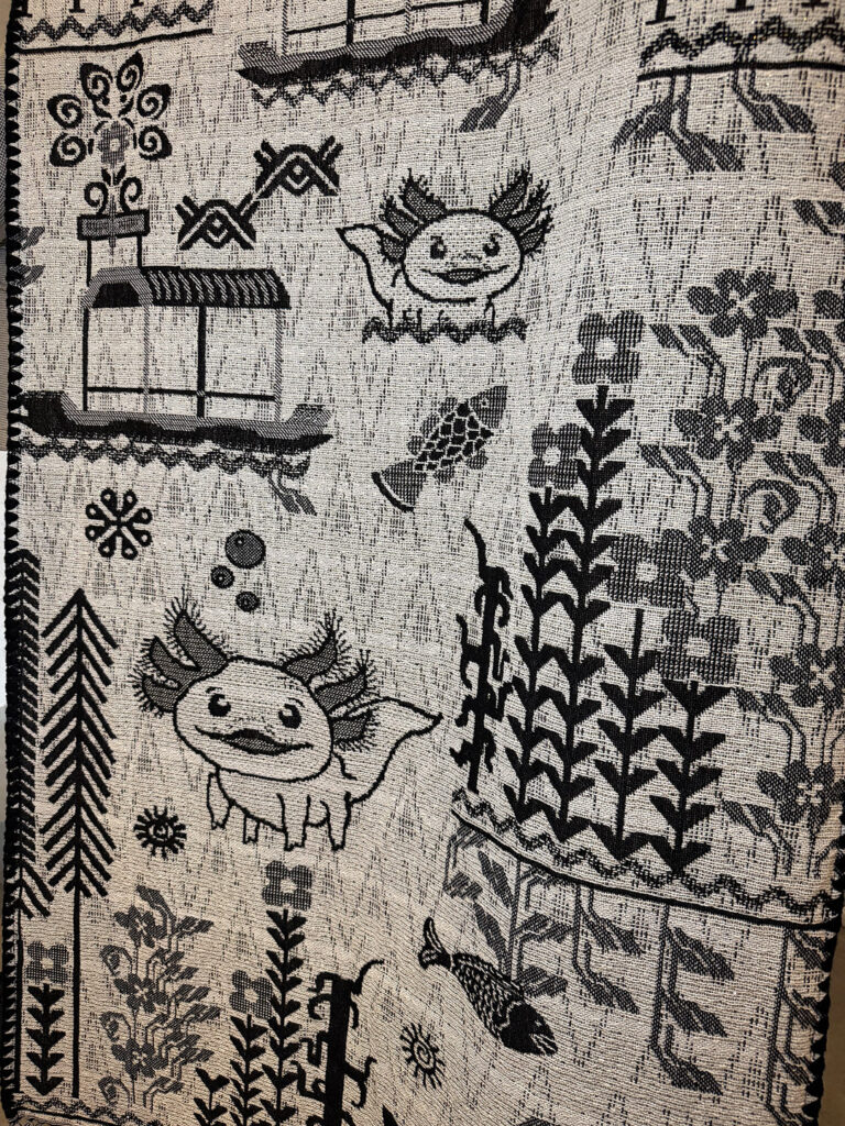 Cristina Orozco Cuevas con La Leyenda del Ajolote.