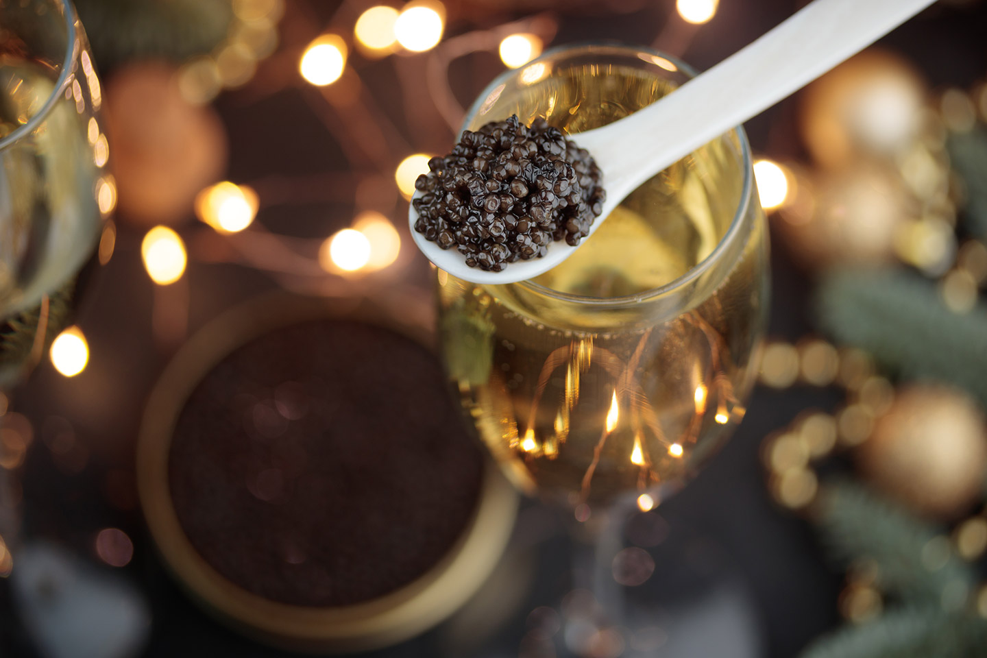como maridar champagne taittinger caviar